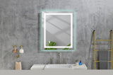 ZNTS 32*24 LED Lighted Bathroom Wall Mounted Mirror with High Lumen+Anti-Fog Separately Control+Dimmer TH902A