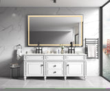 ZNTS LTL needs to consult the warehouse address84*48 LED Lighted Bathroom Wall Mounted Mirror with High W92863369