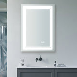ZNTS 24x32 Inch LED Lighted Bathroom Mirror with 3 Colors Light, Wall Mounted Bathroom Vanity Mirror with W156267531
