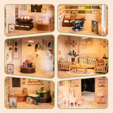 ZNTS Wooden Shopping Mall Dollhouse, Pretend Playset for Kids, Suitable for Christmas Party& Birthday W979138695