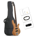 ZNTS 44 Inch GIB 4 String H-H Pickup Laurel Wood Fingerboard Electric Bass 82198369