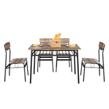 ZNTS Rectangular Disassembly and Assembly P2 Board Iron Compartment 1 Table 4s Dining Table and 39076074