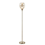 ZNTS Uplight Floor Lamp with Mercury Glass Shade B03595709