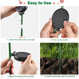 ZNTS Christmas Pathway Lights Outdoor Decorations, Solar Christmas Tree Garden Decorative Stake Lights 85429557
