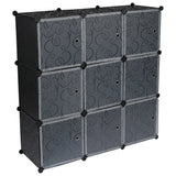 ZNTS Cube Storage 9-Cube Closet Organizer Storage Shelves Cubes Organizer DIY Closet Cabinet with Doors 75140632