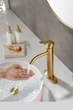 ZNTS Waterfall Spout Bathroom Faucet,Single Handle Bathroom Vanity Sink Faucet W928112347