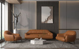 ZNTS ACME Leonia LOVESEAT Cognac Leather LV00938