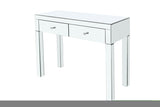 ZNTS W 39.4 inch X D 15.7 inch X H 31.5 inch Mirror desktop dressing table, 2 drawer dressing table, W100535586