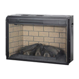 ZNTS 26 inch infrared quartz heater fireplace insert -woodlog version with brick W1769121295