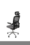 ZNTS Mesh Ergonomic Office Chair with Flip Up Arms High Back Desk Chair -High Adjustable Headrest with W1035111497