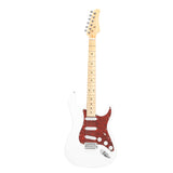 ZNTS ST3 Stylish Pearl-shaped Pickguard Electric Guitar White & Red 96645856