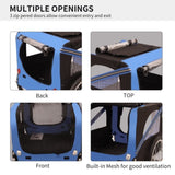 ZNTS Outdoor Heavy Duty Foldable Utility Pet Stroller Dog Carriers Bicycle Trailer W1364137901