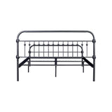 ZNTS 86.4" L X 59.6" W X 44"H Metal Bed Frame Queen Size Standerd Bed Frame - BLACK W131472860