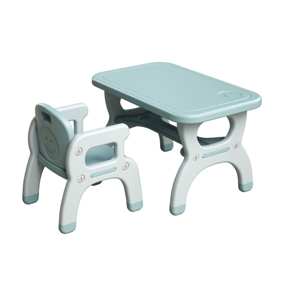 ZNTS Premium Kids Learning Desk and Chair Set blue color Ideal for Preschoolers, Home Use, and W509107493