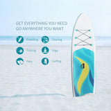 ZNTS Stand Up Paddle Board 126"×32"×6" Extra Wide Thick Sup Board with Premium Sup Accessories & 20765200