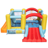 ZNTS Bounce House Inflatable Jumping Castle a Basketball Hoop With Ball And a Slide 53067938