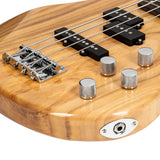 ZNTS GIB Electric Bass Guitar Full Size 4 String Burlywood 33353935