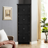 ZNTS Tall Storage Cabinet with Doors and 4 Shelves for Living Room, Kitchen, Office, Bedroom, Bathroom, W1693111250