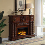 ZNTS ACME Vendome FIREPLACE Cherry Finish AC01312