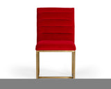 ZNTS Modrest Barker Modern Burnt Orange & Brush Gold Dining Chair B04961368