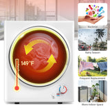 ZNTS Electric Portable Clothes Dryer, Front Load Laundry Dryer for Apartments, Dormitory and RVs with ES289603AAK