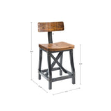 ZNTS Counter Stool with Back B03548279