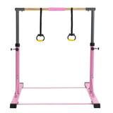 ZNTS Gymnastic Bar Set Gymnastics Horizontal Bar Gymnastics Kip Bar for Kids Home Use Pink W1422124473