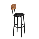 ZNTS Bar Table Set with 4 Bar stools PU Soft seat with backrest 45703464