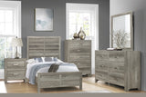 ZNTS Transitional Aesthetic Weathered Gray Finish Chest with Drawers Storage Wood Veneer Rusticated Style B01146548