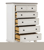 ZNTS Traditional Design 1pc Chest of Drawers Storage Dark Finished Knobs Wooden Bedroom Furniture B01146549