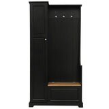 ZNTS ON-TREND Stylish Design Hall Tree with Flip-Up Bench, Minimalist Hallway Shoe Cabinet with WF304223AAB