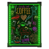 ZNTS LED Message Sign Board- Erasable Writing Drawing Neon Sign with 8 Colorful Markers - Perfect for W104158551