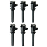 ZNTS PACK 0F 6 IGNITION COIL T1105F DG500 FD502 FOR Ford Escape Mazda Mercury 3.0L V6 35305595