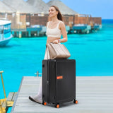 ZNTS Contrast Color Hardshell Luggage 24inch Expandable Spinner Suitcase with TSA Lock Lightweight PP315370AAB