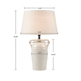 ZNTS Ceramic Table Lamp with Handles B03596577