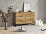 ZNTS Modern 7 Drawer Dresser Wood Cabinet W68858683