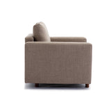 ZNTS Single Seat Module Sofa Sectional Couch,Cushion Covers Non-removable Non-Washable,Linen fabric W1439118790