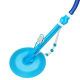 ZNTS Auto Swimming Pool Cleaner with 10pcs Durable Hose Blue 13722070