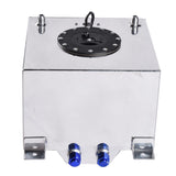ZNTS 5 Gallon 20L Universal Aluminum Fuel Tank Oil Level Sensor Silver 54208238
