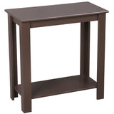 ZNTS Simple Two-layer Bedside Cabinet Coffee Table Brown 02670311