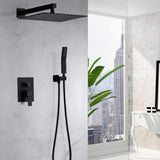 ZNTS 12 Inch Bathroom Rain Shower Combo Set With Hand Shower W121749882