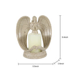ZNTS Nordic Style Resin Angel Electronic Candle Holder Living Room Church Decorations 89080425