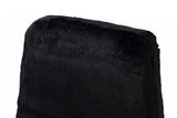 ZNTS Candace - Modern Black Faux Fur Dining Chair B04961431