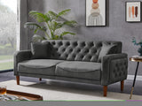 ZNTS 2047GRAY-PU linen sofa W112864365