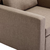 ZNTS Single Seat Module Sofa Sectional Couch,Cushion Covers Non-removable Non-Washable,Linen fabric W1439118790