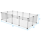 ZNTS Pet Playpen, Small Animal Cage Indoor Portable Metal Wire Yard Fence for Small Animals, Guinea Pigs, 15564633