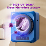 ZNTS 6.6lbs Portable Mini Cloth Dryer Machine FCC Certificate PTC Heating Tumble Dryer Electric Control W1720110378