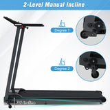 ZNTS NEW Folding Treadmills Walking Pad Treadmill for Home Office -2.5HP Walking Treadmill With Incline MS312896AAB