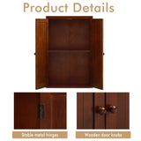 ZNTS Bathroom Storage Cabinet Freestanding Wooden Floor Cabinet with Adjustable Shelf and Double Door W169392185