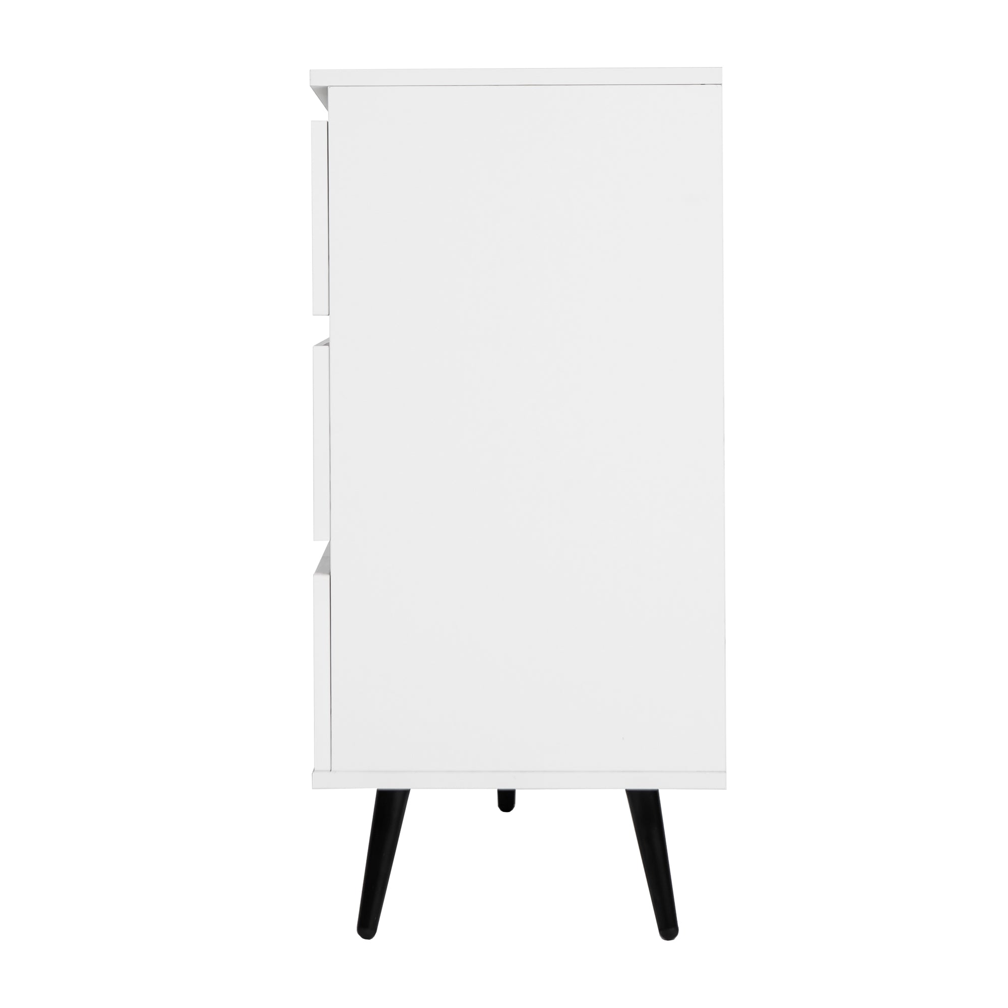 ZNTS Living Room Sideboard Storage Cabinet White High Gloss with LED Light, Modern Kitchen Unit Cupboard W132166385